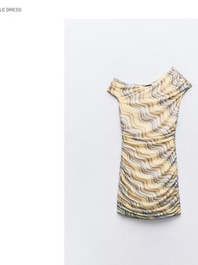 ZARA NWT ASYMMETRIC TULLE DRESS. SIZE MEDIUM.